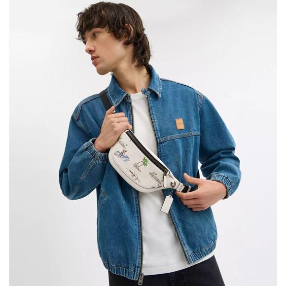 NWT Coach CBI28 Warren Mini Belt Bag With Surf Print Hawaii - Picture 7 of 9